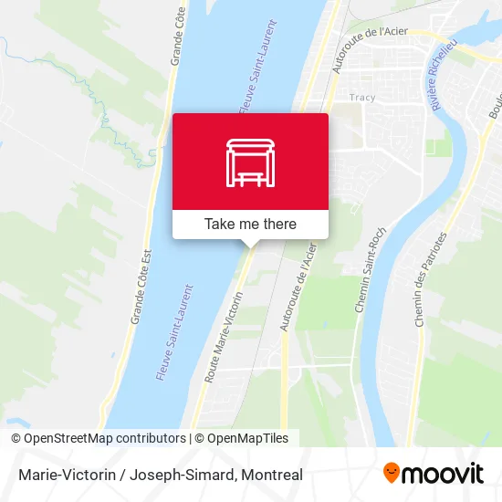 Marie-Victorin / Joseph-Simard map