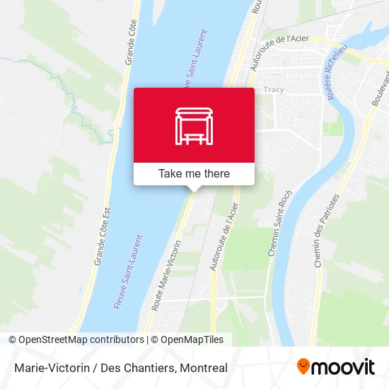 Marie-Victorin / Des Chantiers map