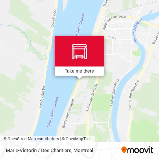 Marie-Victorin / Des Chantiers map