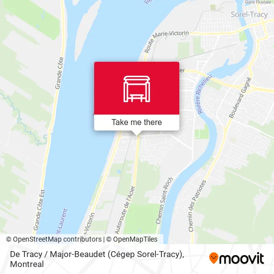 De Tracy / Major-Beaudet (Cégep Sorel-Tracy) map