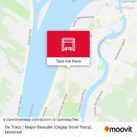 De Tracy / Major-Beaudet (Cégep Sorel-Tracy) map