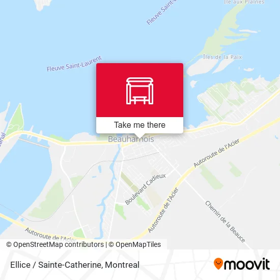 Ellice / Sainte-Catherine map