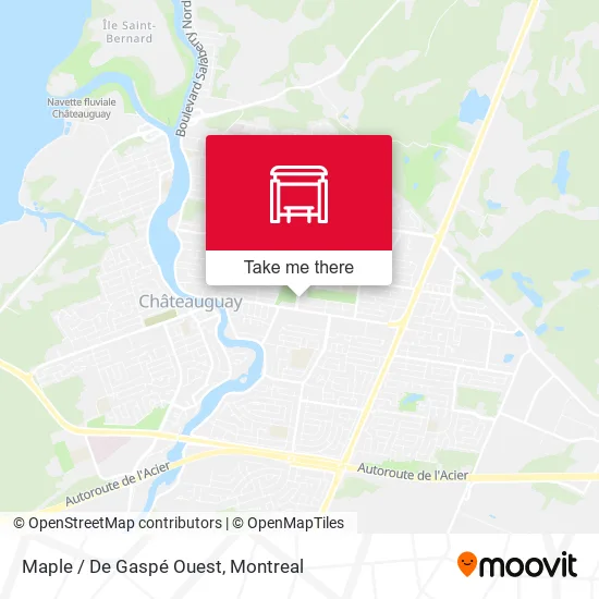 Maple / De Gaspé Ouest map