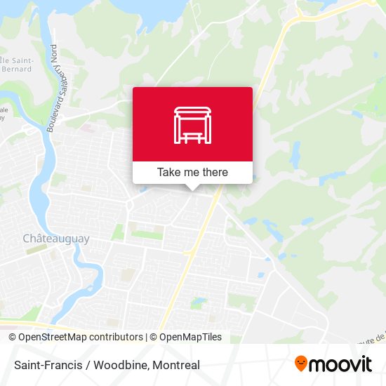 Saint-Francis / Woodbine map