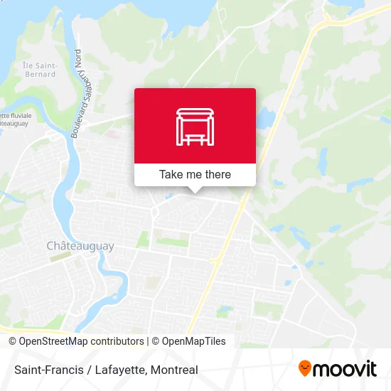 Saint-Francis / Lafayette map