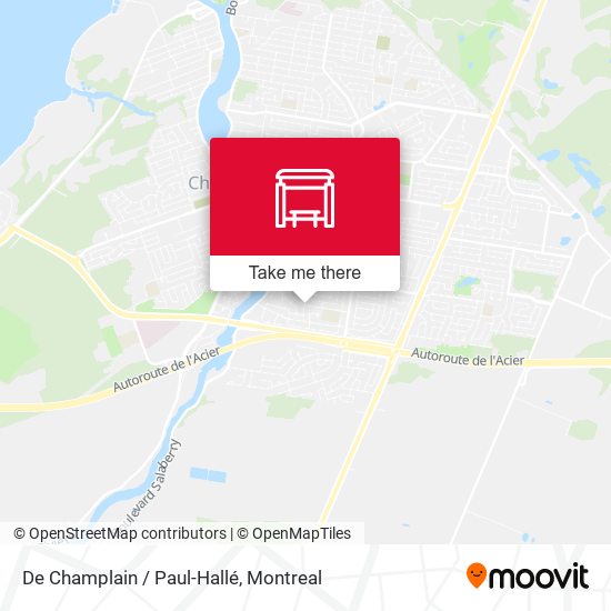 De Champlain / Paul-Hallé map
