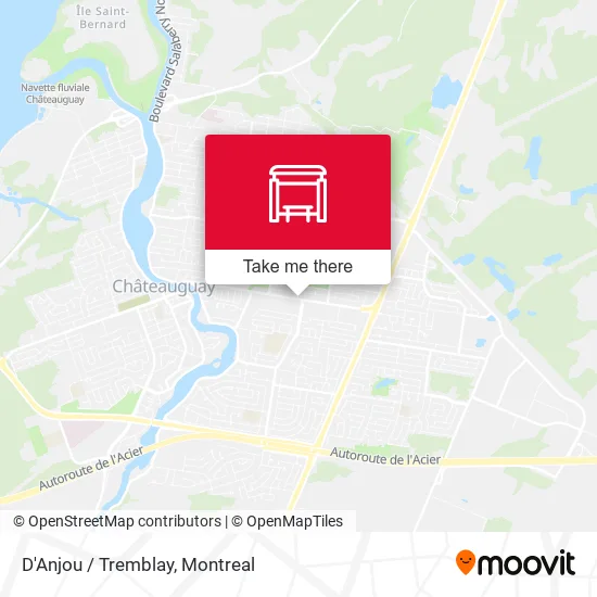 D'Anjou / Tremblay map