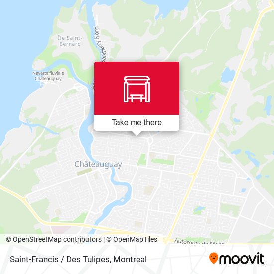Saint-Francis / Des Tulipes map