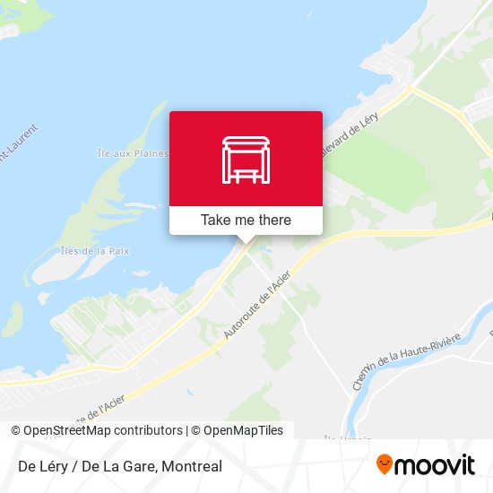 De Léry / De La Gare map