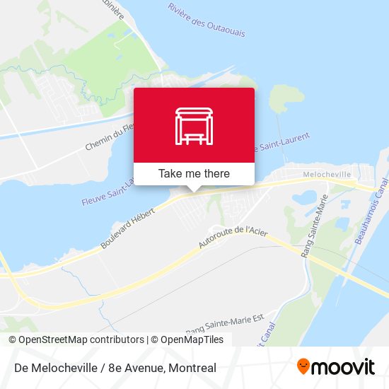 De Melocheville / 8e Avenue map