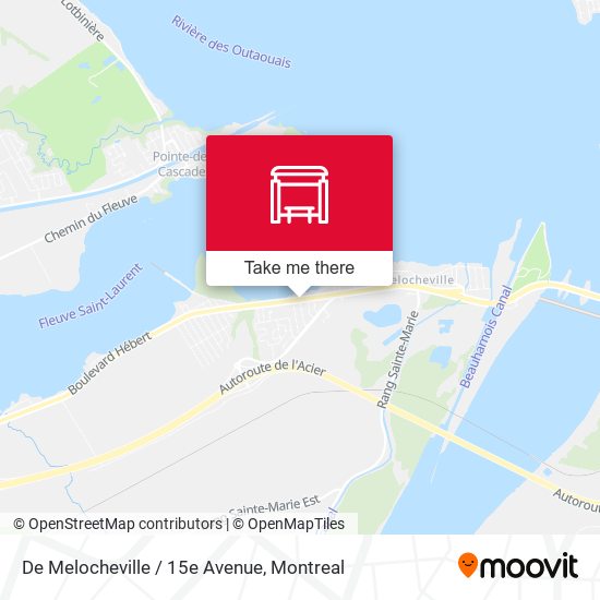 De Melocheville / 15e Avenue map