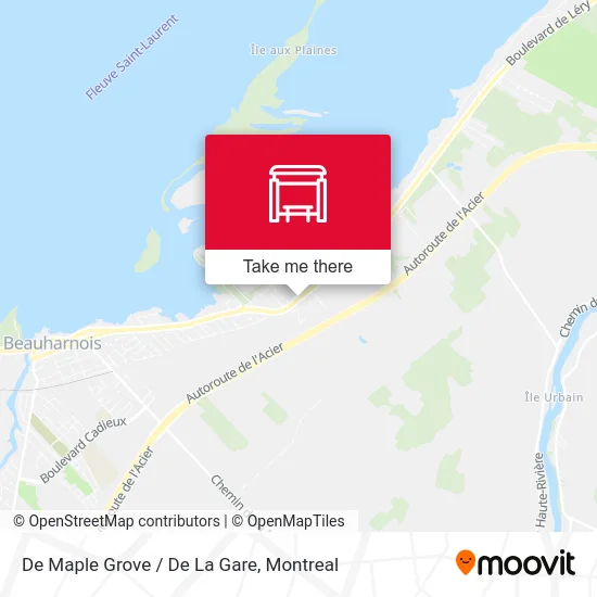 De Maple Grove / De La Gare map