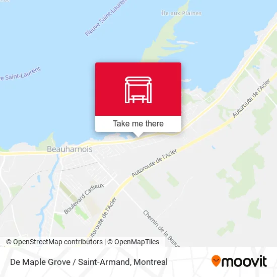 De Maple Grove / Saint-Armand map