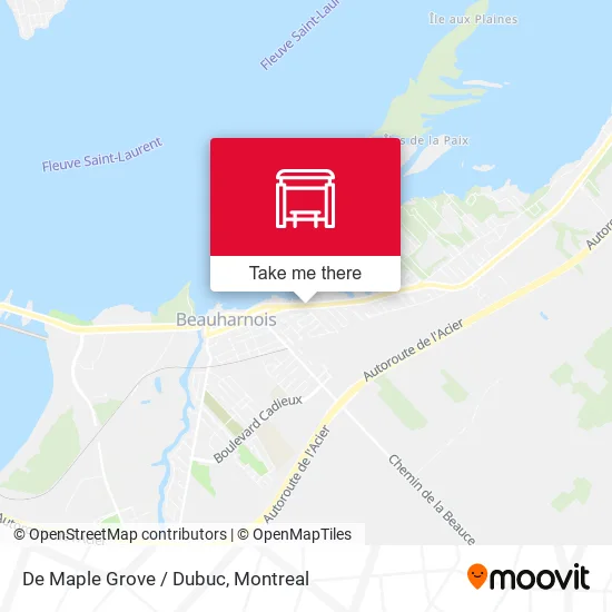 De Maple Grove / Dubuc map