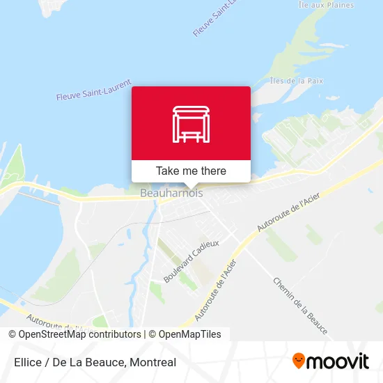 Ellice / De La Beauce map