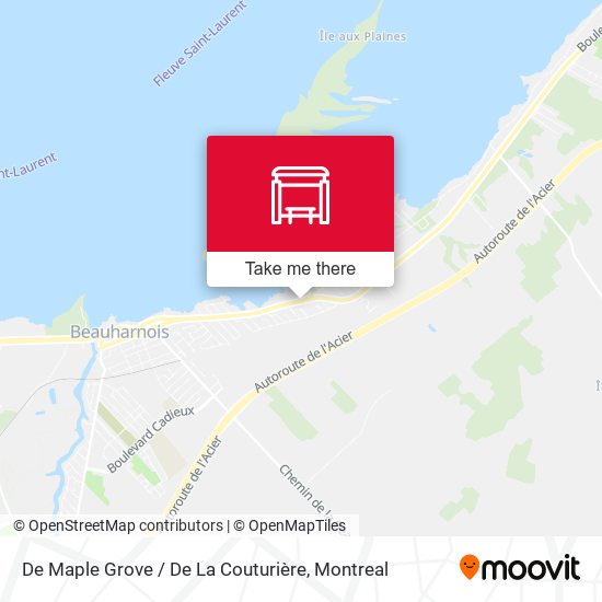 De Maple Grove / De La Couturière map