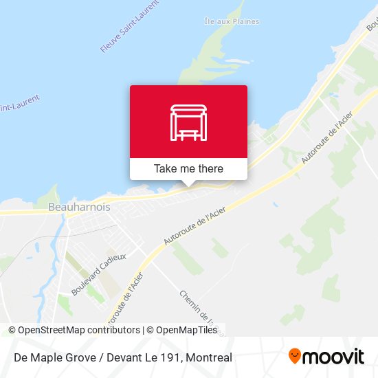 De Maple Grove / Devant Le 191 map
