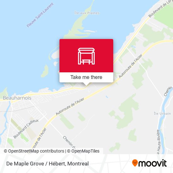 De Maple Grove / Hébert map