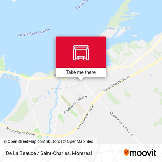 De La Beauce / Saint-Charles map
