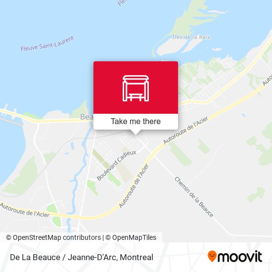 De La Beauce / Jeanne-D'Arc map