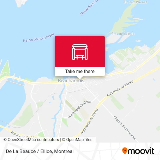 De La Beauce / Ellice map