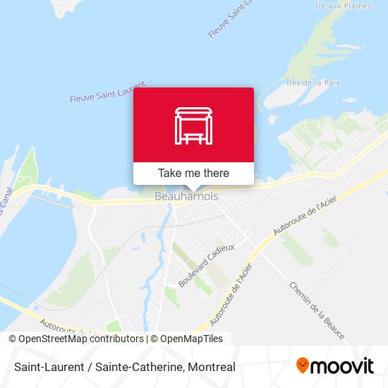 Saint-Laurent / Sainte-Catherine map