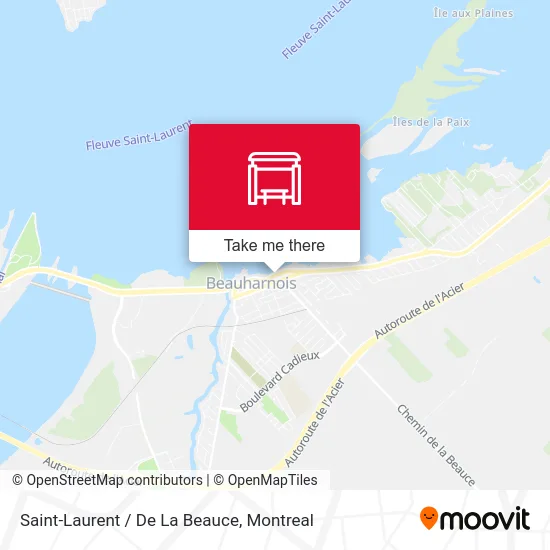 Saint-Laurent / De La Beauce map