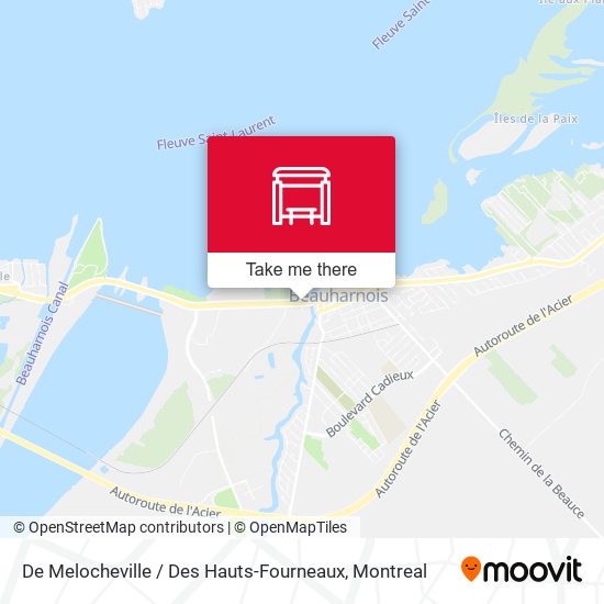 De Melocheville / Des Hauts-Fourneaux map