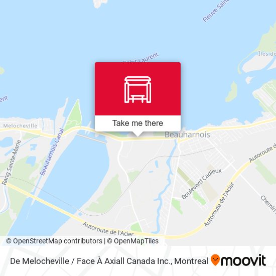 De Melocheville / Face À Axiall Canada Inc. map