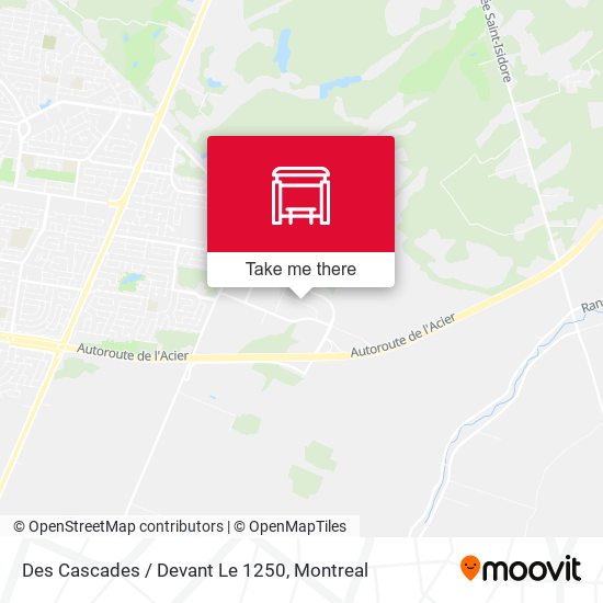 Des Cascades / Devant Le 1250 map