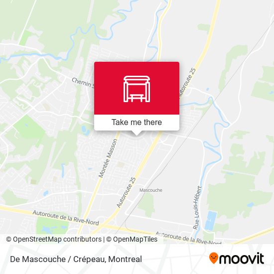 De Mascouche / Crépeau map