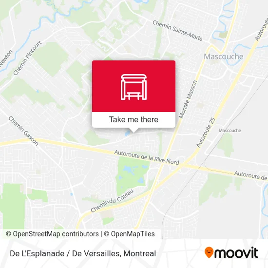 De L'Esplanade / De Versailles map