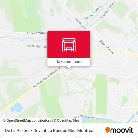 De La Pinière / Devant La Banque Rbc map