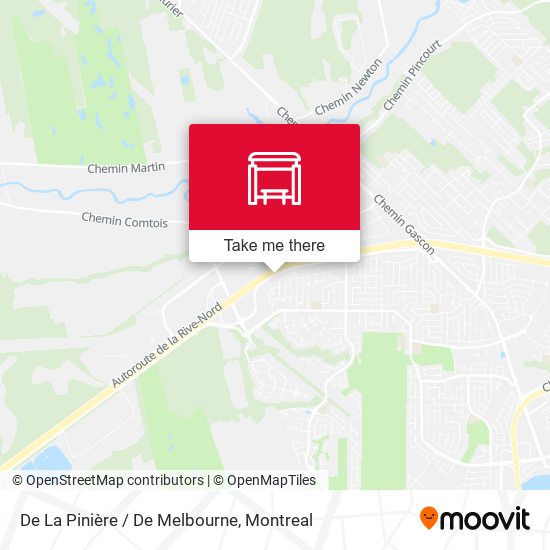 De La Pinière / De Melbourne map