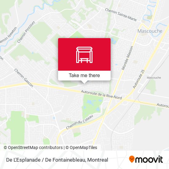 De L'Esplanade / De Fontainebleau map