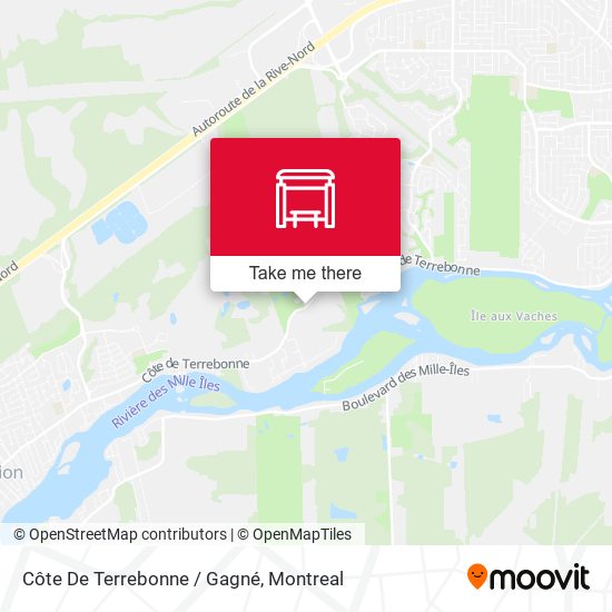 Côte De Terrebonne / Gagné map
