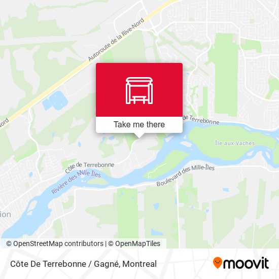 Côte De Terrebonne / Gagné map