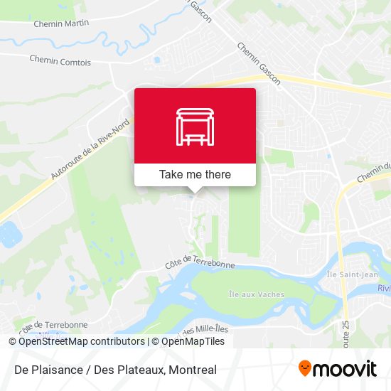 De Plaisance / Des Plateaux map