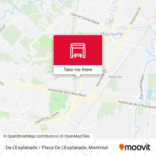 De L'Esplanade / Place De L'Esplanade map