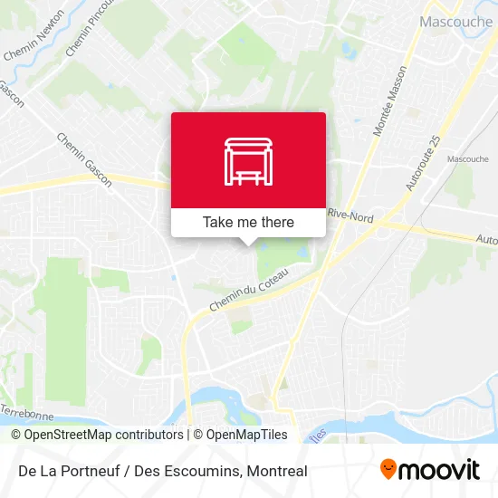 De La Portneuf / Des Escoumins map