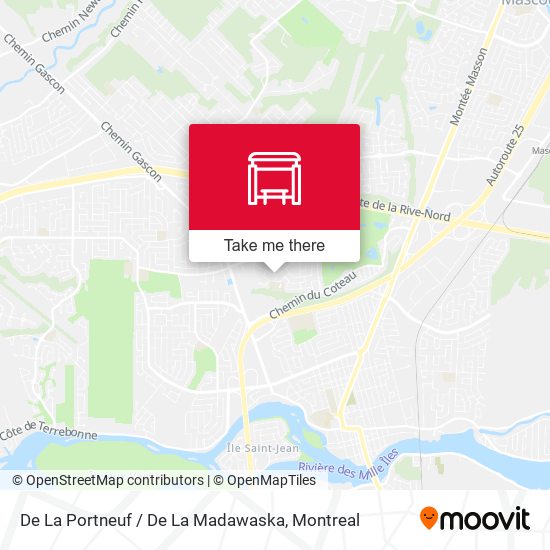 De La Portneuf / De La Madawaska map