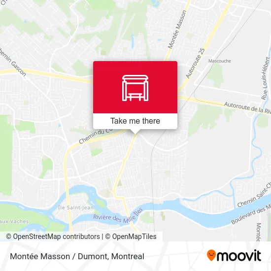 Montée Masson / Dumont map