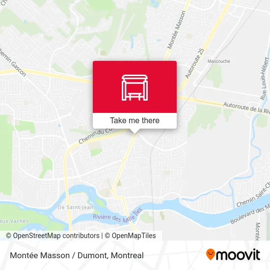 Montée Masson / Dumont map