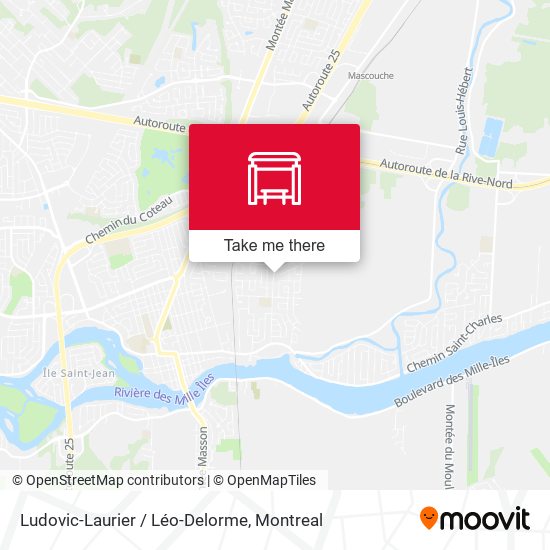 Ludovic-Laurier / Léo-Delorme map