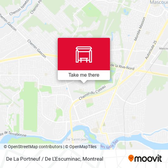 De La Portneuf / De L'Escuminac map
