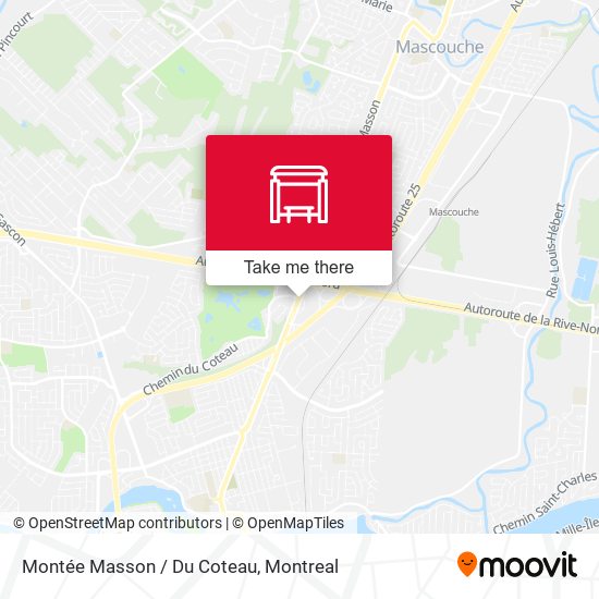 Montée Masson / Du Coteau map