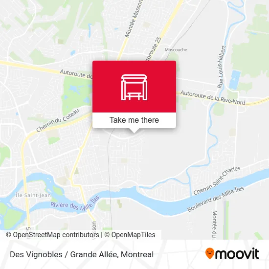 Des Vignobles / Grande Allée map