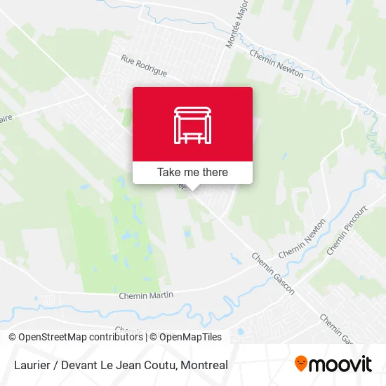 Laurier / Devant Le Jean Coutu map