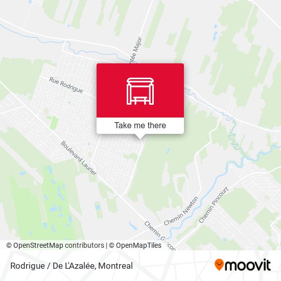 Rodrigue / De L'Azalée map