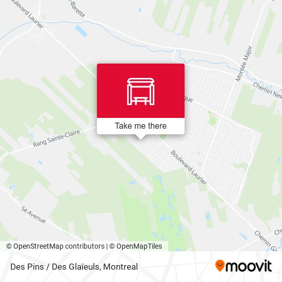 Des Pins / Des Glaïeuls map